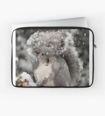 Snowy Day Gray Laptop Sleeve