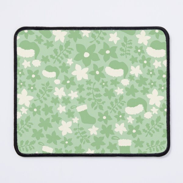 Item preview, Pastel green Boho Christmas Cabincore Floral Pattern designed and sold by blomastudios.