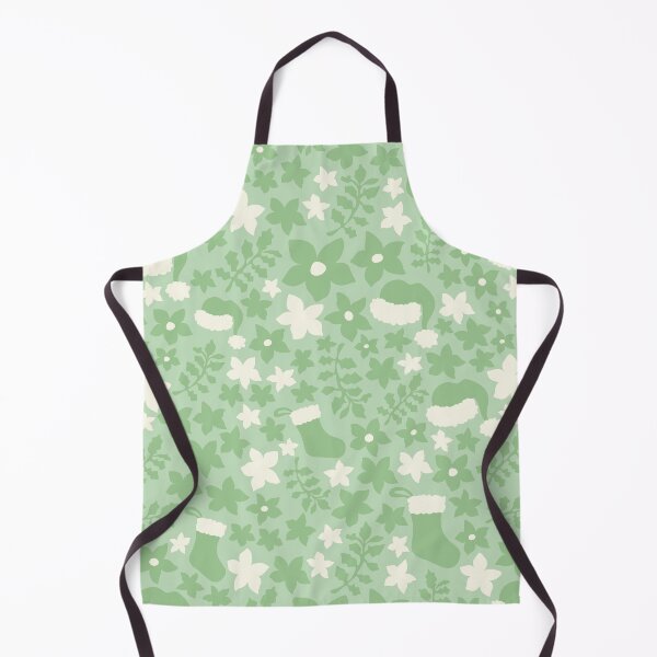 Item preview, Pastel green Boho Christmas Cabincore Floral Pattern designed and sold by blomastudios.