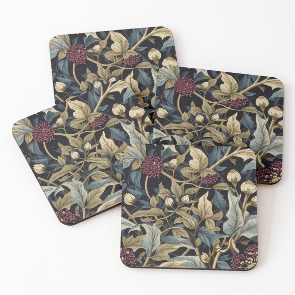 Item preview, Vibrant Beautyberry pattern, William Morris Style designed and sold by NouveauEra.