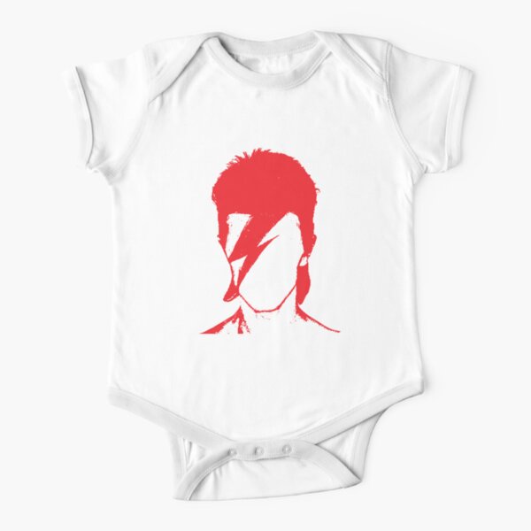 ROCK N ROLL STAR #RED Short Sleeve Baby One-Piece