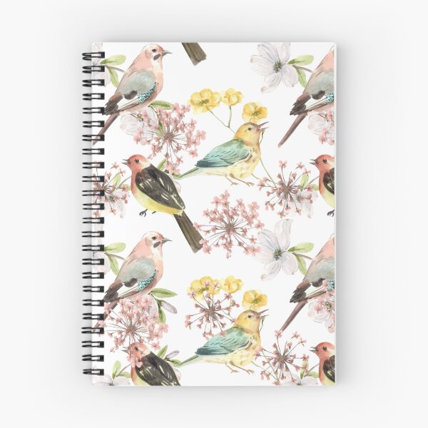 Item preview, Butcherbird and flowers  designed and sold by upupupshop.