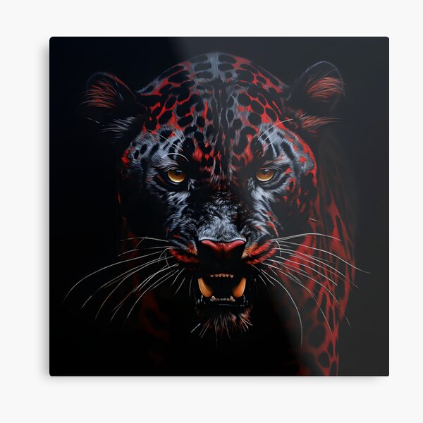 A Black Leopard Artwork Wall Mural