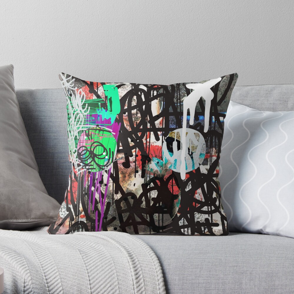 Item preview, Throw Pillow designed and sold by blackink-design.