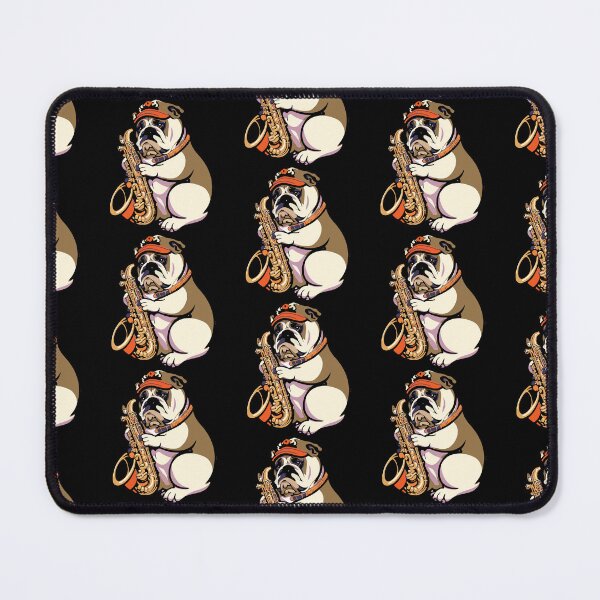 Item preview, Bulldog Dog with Saxophone Vintage designed and sold by Getup-clothing.