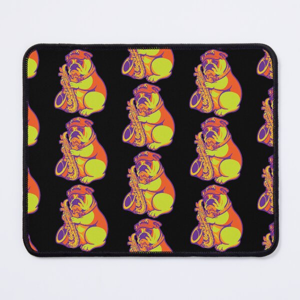 Item preview, Bulldog Dog with Saxophone Pop Art designed and sold by Getup-clothing.