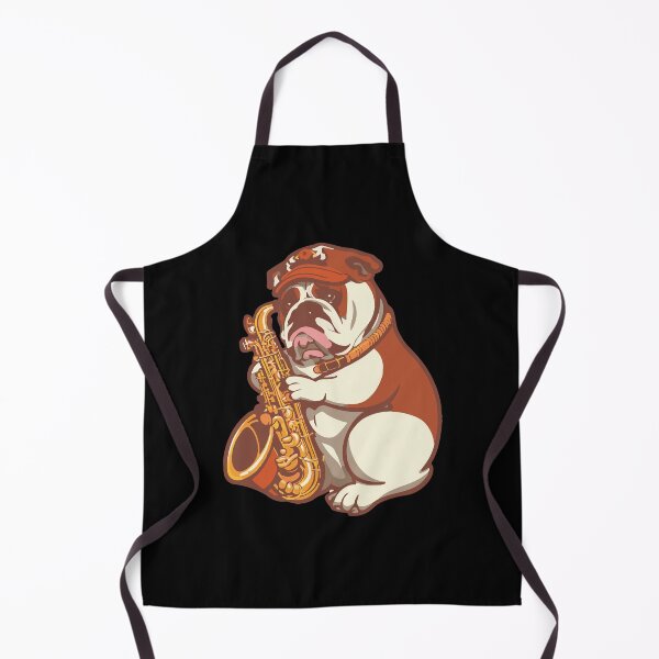 Item preview, Bulldog Dog with Saxophone Pop designed and sold by Getup-clothing.