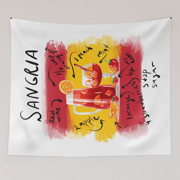 Item preview, delicious sangria recipe designed and sold by AvotArt.