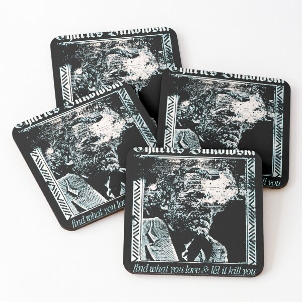 Item preview, Charles author Bukowski  Aesthetic Faded Punkstyle designed and sold by DawsonKeenan.