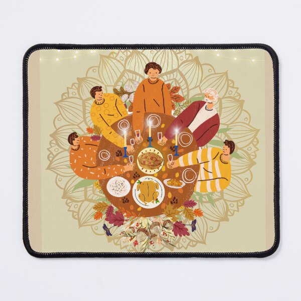 Item preview, Thanksgiving Dinner with friends orange and food colors designed and sold by ariverde.