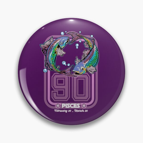 Item preview, Pisces Born in 1990 Zodiac star sign horoscop designed and sold by PURPLERAIN99.