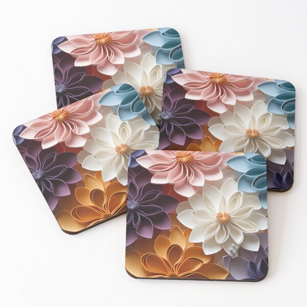 Item preview, Enchanting Botanical Elegance: Abstract Floral Design in Rich Hues designed and sold by PaintbrushPlace.