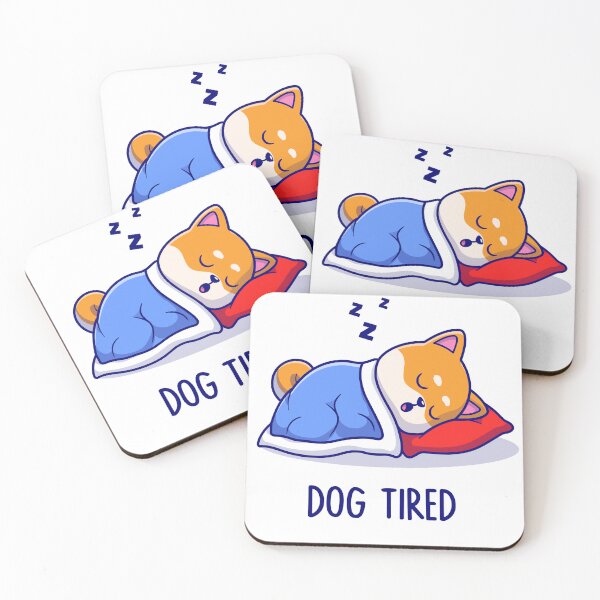 Item preview, Dog Tired Sleepy Shiba designed and sold by coffeewithmilk2.