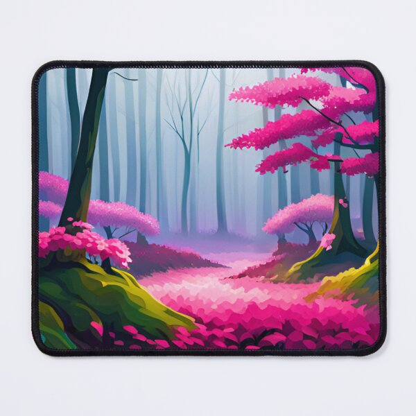 Item preview, Enchanted Rosewood: A Vibrant Pink Forestscape designed and sold by ALLAIMERCH.
