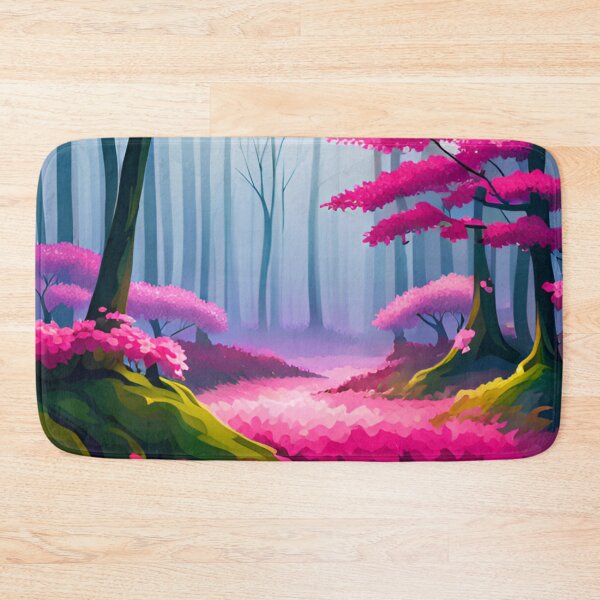 Item preview, Enchanted Rosewood: A Vibrant Pink Forestscape designed and sold by ALLAIMERCH.