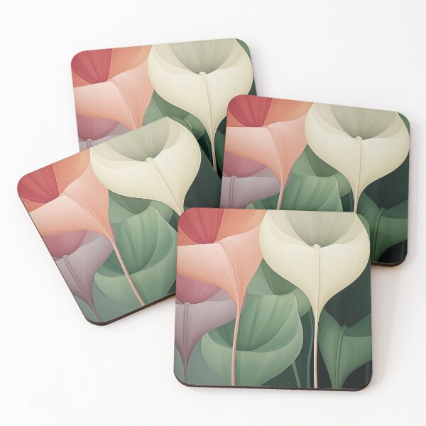 Item preview, Elegant Harmony: Abstract Floral Design in Rich Hues designed and sold by PaintbrushPlace.