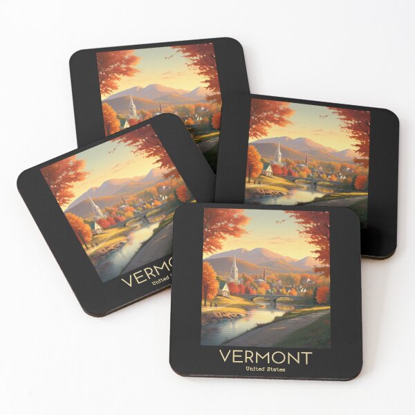 Item preview, Una ilustración de viajes vintage de Vermont - EE. UU. designed and sold by GoodOldVintage.