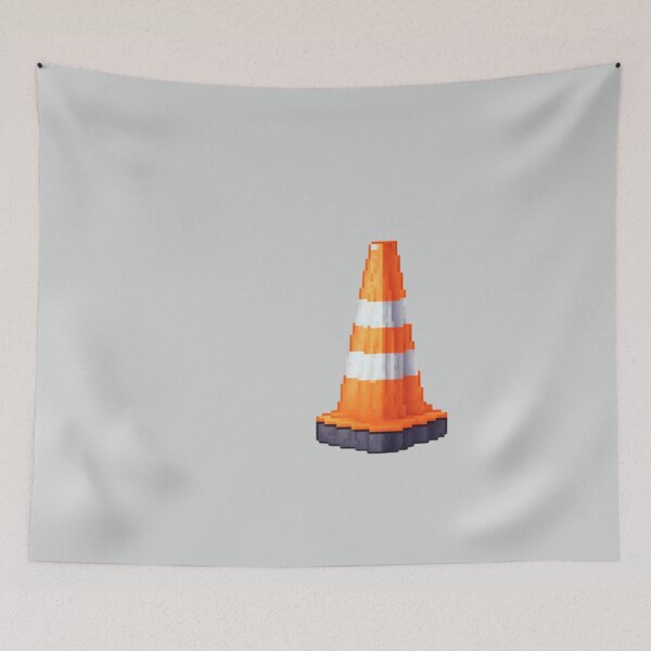 Item preview, Pixel Art Traffic Cone Design Print  designed and sold by randomtdesigns.