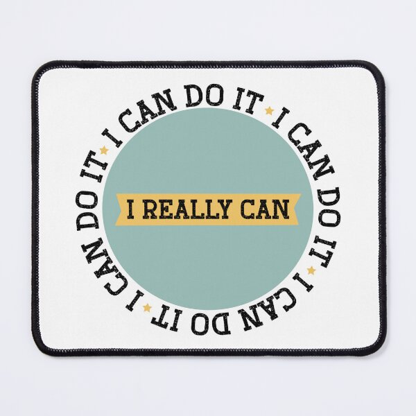Item preview, Positive affirmation, I can do it, retro colors designed and sold by ElimoDesign.