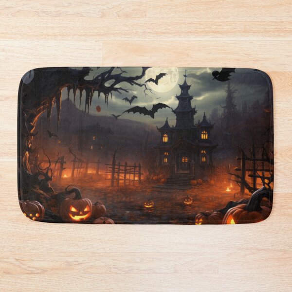 Item preview, Spooky Pumpkin Patch on Halloween Night designed and sold by Zoomie-s.