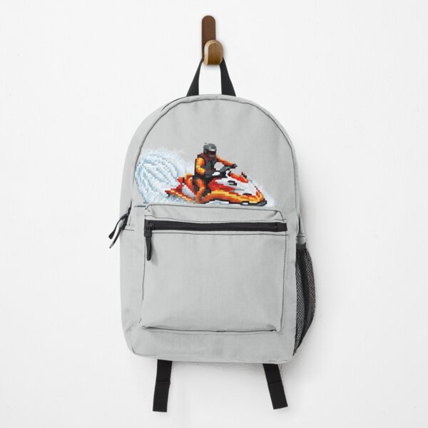 Item preview, Pixel Art Man Jet-skiing Design Print designed and sold by randomtdesigns.