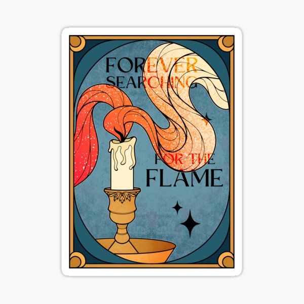 Artikel-Vorschau von Für immer auf der Suche nach der Flamme | Brennende Kerze, designt und verkauft von ObsidianDaz.