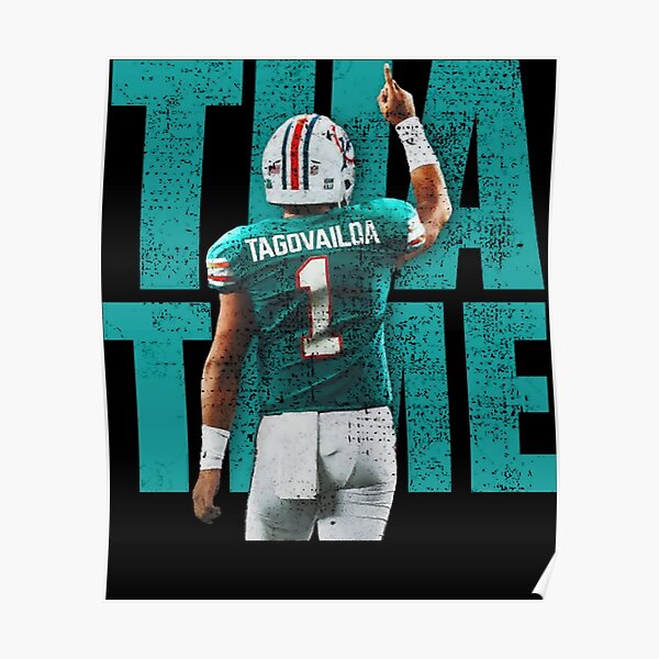 Rinkha Tua Tagovailoa Football Paper Poster Dolphins T-Shirt