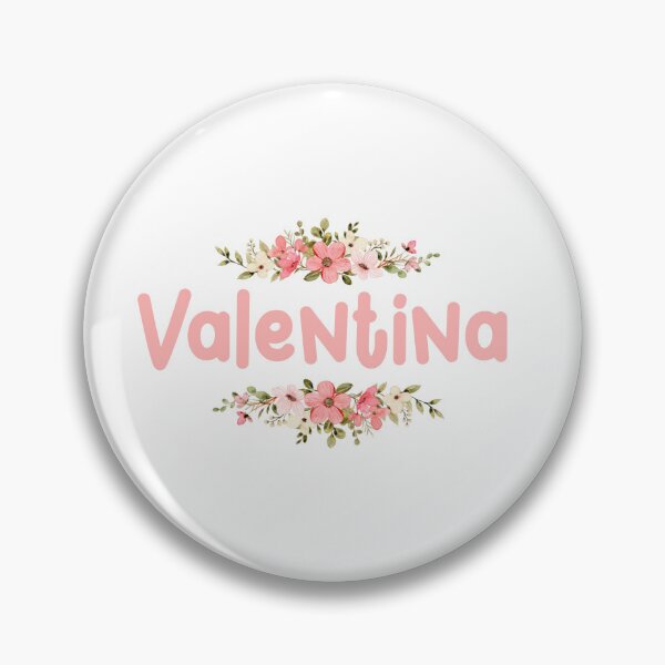 Item preview, Flower Valentina Name Label designed and sold by NafilNafiz.