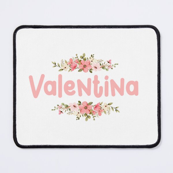 Item preview, Flower Valentina Name Label designed and sold by NafilNafiz.
