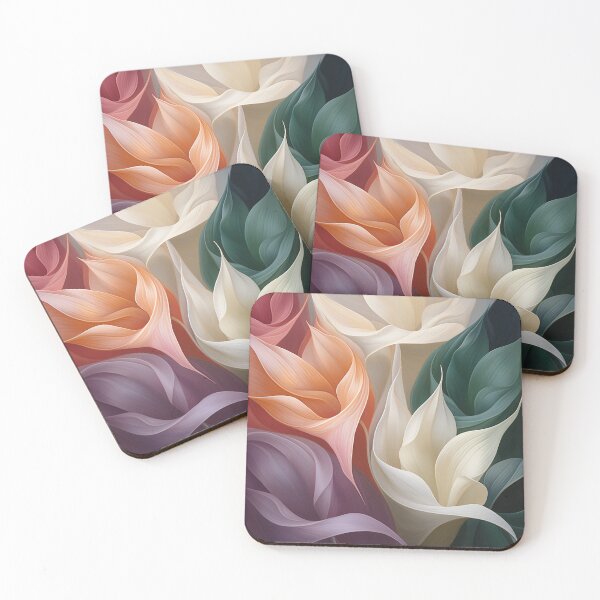 Item preview, Harmonious Bloom: Refined Abstract Floral Design designed and sold by PaintbrushPlace.