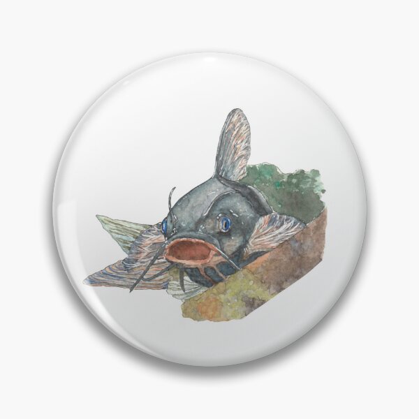 Item preview, Catfish Watercolour designed and sold by RustyHen.