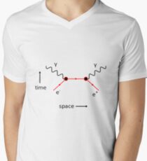 Feynman Diagram Physics Men's V-Neck T-Shirt
