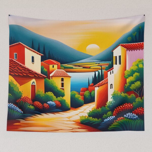 Item preview, Mediterranean country village designed and sold by Colin Bentham.