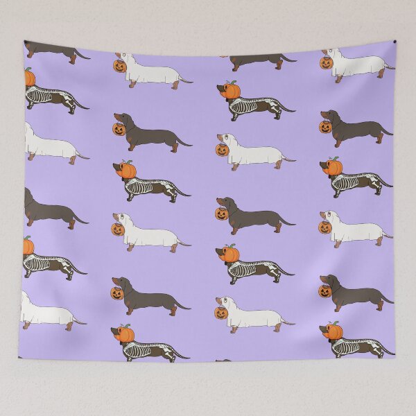 Item preview, Copy of Halloween Jack dachshun pumpkin lilac designed and sold by Itsdomd.
