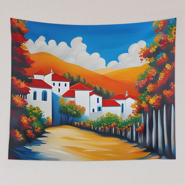 Item preview, Mediterranean country village designed and sold by Colin Bentham.