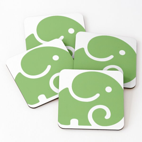 Item preview, Green & healthy & happy and cute elephants designed and sold by C-artshop.