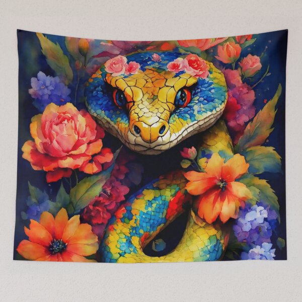 Item preview, Flower Snake designed and sold by Bunmigraphics .
