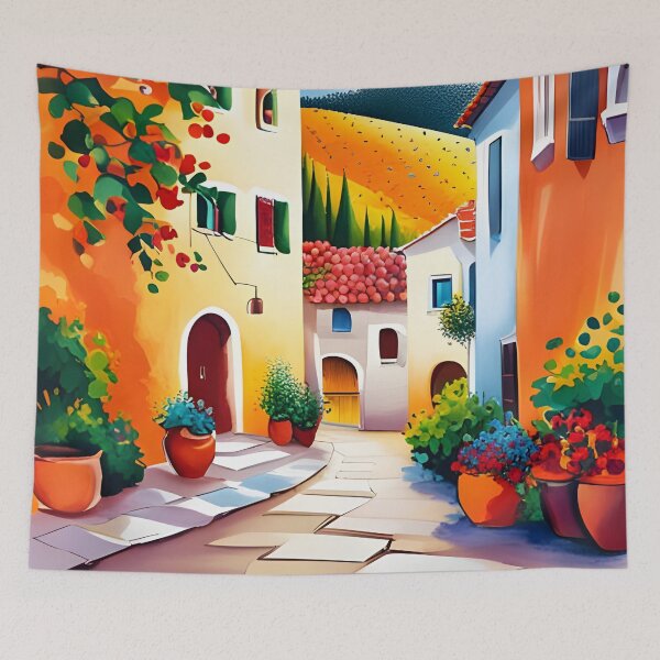 Item preview, Mediterranean country village designed and sold by Colin Bentham.