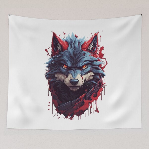 Item preview, Bloodthirsty Big Bad Wolf Bust 4 designed and sold by RabbitPrints.