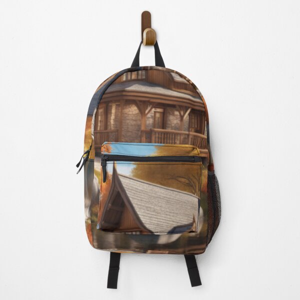 Item preview, Autumn Lakeside Cottage designed and sold by HOMEDESIGNPRINT.