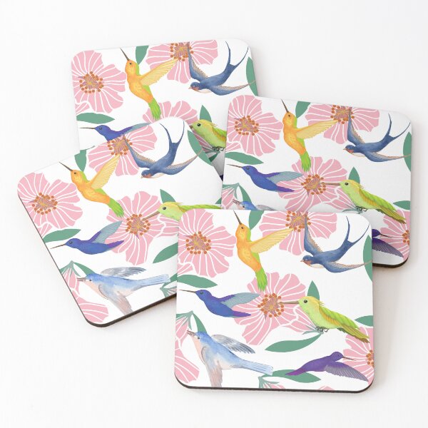 Item preview, Butcherbird and flowers designed and sold by upupupshop.