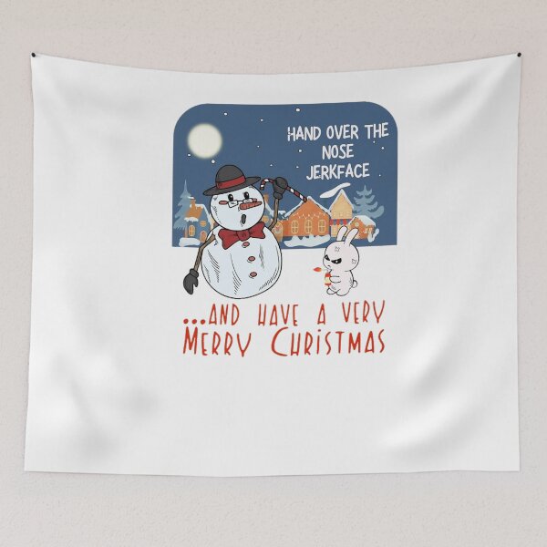 Item preview, Hand over the nose Jerkface!  ...And have a very Merry Christmas designed and sold by DavidGumbies.