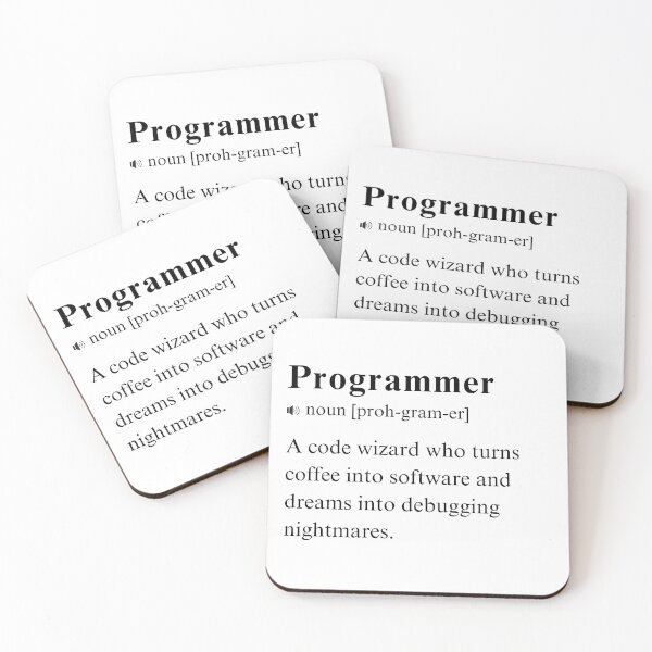 Item preview, Programmer - Humorous Vocabulary Definition. Debugging Delights: The Programmer's Lexicon. designed and sold by PrintWizardArt.