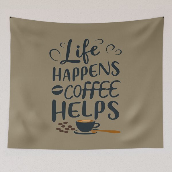 Item preview, Life Happens with a Side of Coffee: Energize Your Day designed and sold by By Nayla.
