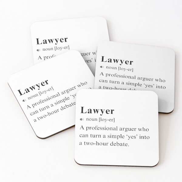 Item preview, Lawyer - Humorous Vocabulary Definition. Professional Arguer designed and sold by PrintWizardArt.