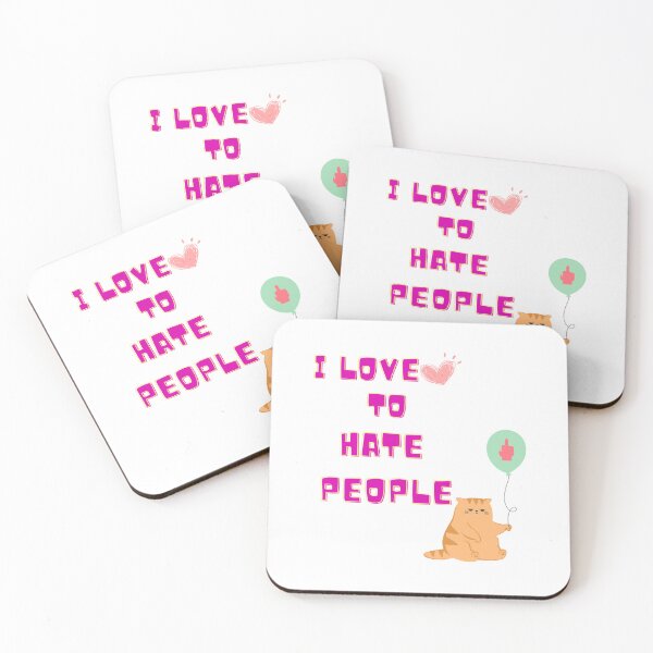 Item preview, I Love to Hate People Antisocial Funny  designed and sold by LynZorArts.