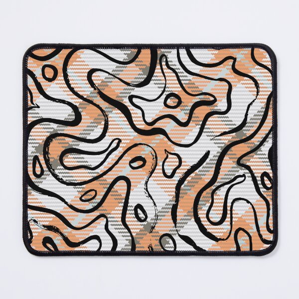 Item preview, Topographic Plaid Seamless Pattern designed and sold by OrangeMG.