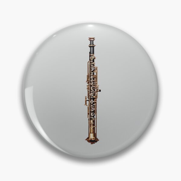 Item preview, Pixel Art Oboe Instrument Design Print designed and sold by randomtdesigns.