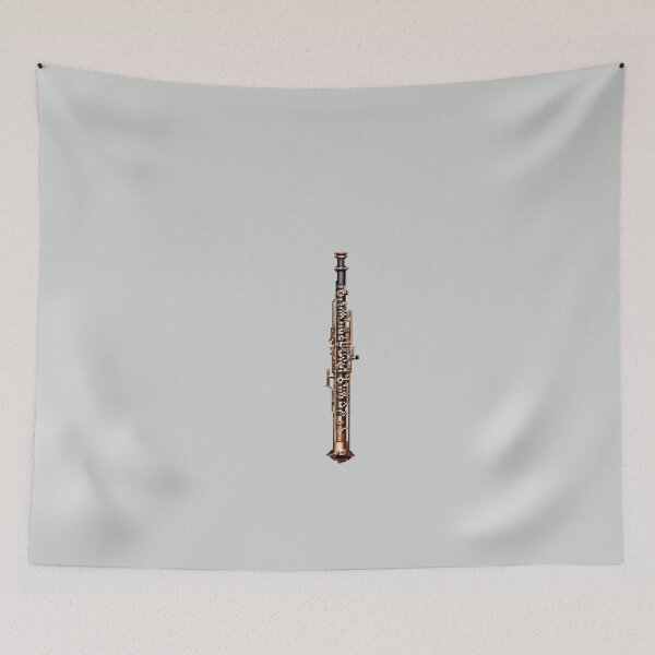 Item preview, Pixel Art Oboe Instrument Design Print  designed and sold by randomtdesigns.
