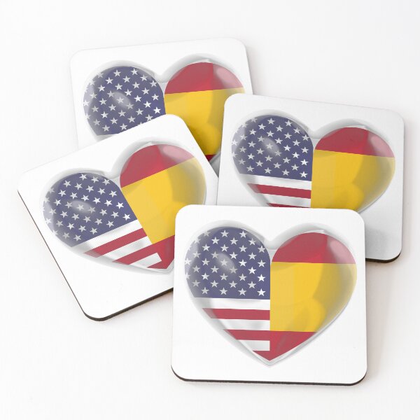 Item preview, American in Spain - Spanish in America - USA SPAIN designed and sold by soniaaseguin.